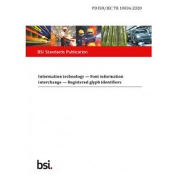 BS PD ISO/IEC TR 10036:2020