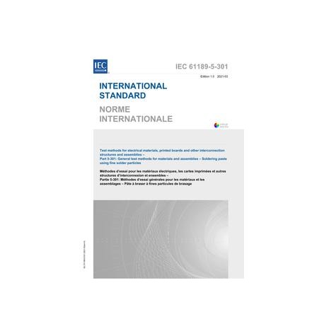 IEC 61189-5-301 Ed. 1.0 b:2021
