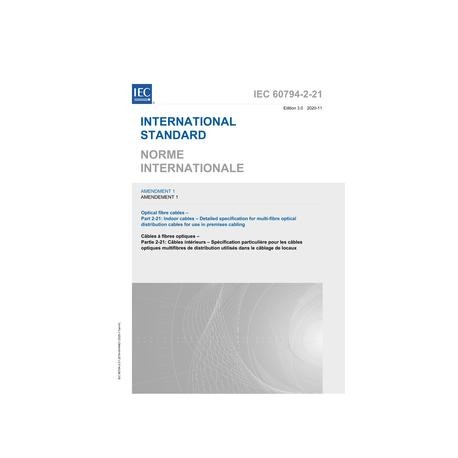 IEC 60794-2-21 Amd.1 Ed. 3.0 b:2020