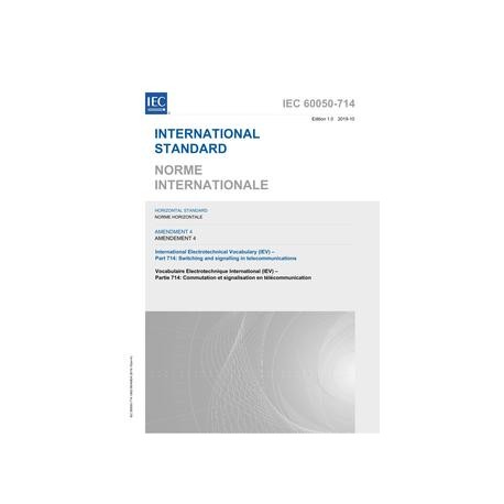 IEC 60050-714 Amd.4 Ed. 1.0 b:2019