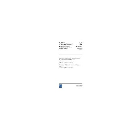 IEC 61730-1 Ed. 1.0 b:2004