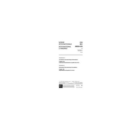 IEC 60050-191 Amd.1 Ed. 1.0 b:1999