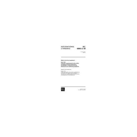 IEC 60601-2-30 Ed. 2.0 en:1999