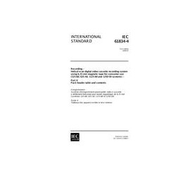 IEC 61834-4 Ed. 1.0 en:1998