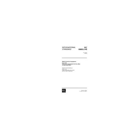 IEC 60601-2-46 Ed. 1.0 en:1998