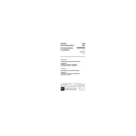 IEC 60050-601 Amd.1 Ed. 1.0 b:1998