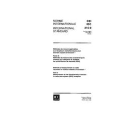 IEC 60315-9 Ed. 1.0 b:1996