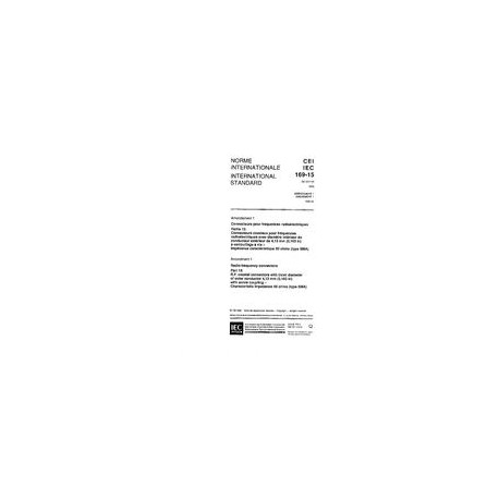 IEC 60169-15 Amd.1 Ed. 1.0 b:1996
