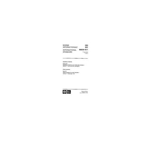 IEC 60839-10-1 Ed. 1.0 b:1995