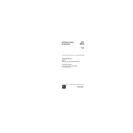 IEC 60904-9 Ed. 1.0 en:1995