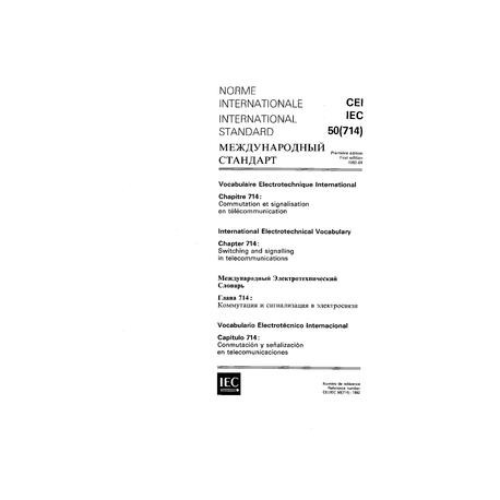 IEC 60050-714 Ed. 1.0 t:1992