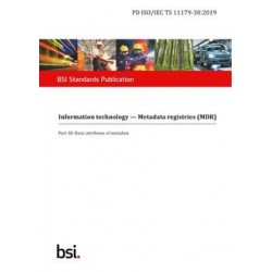 BS PD ISO/IEC TS 11179-30:2019