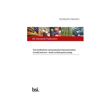 BS PD CEN/TR 17309:2019